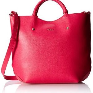 Furla Pink Leather Alissa Tote in like new condition